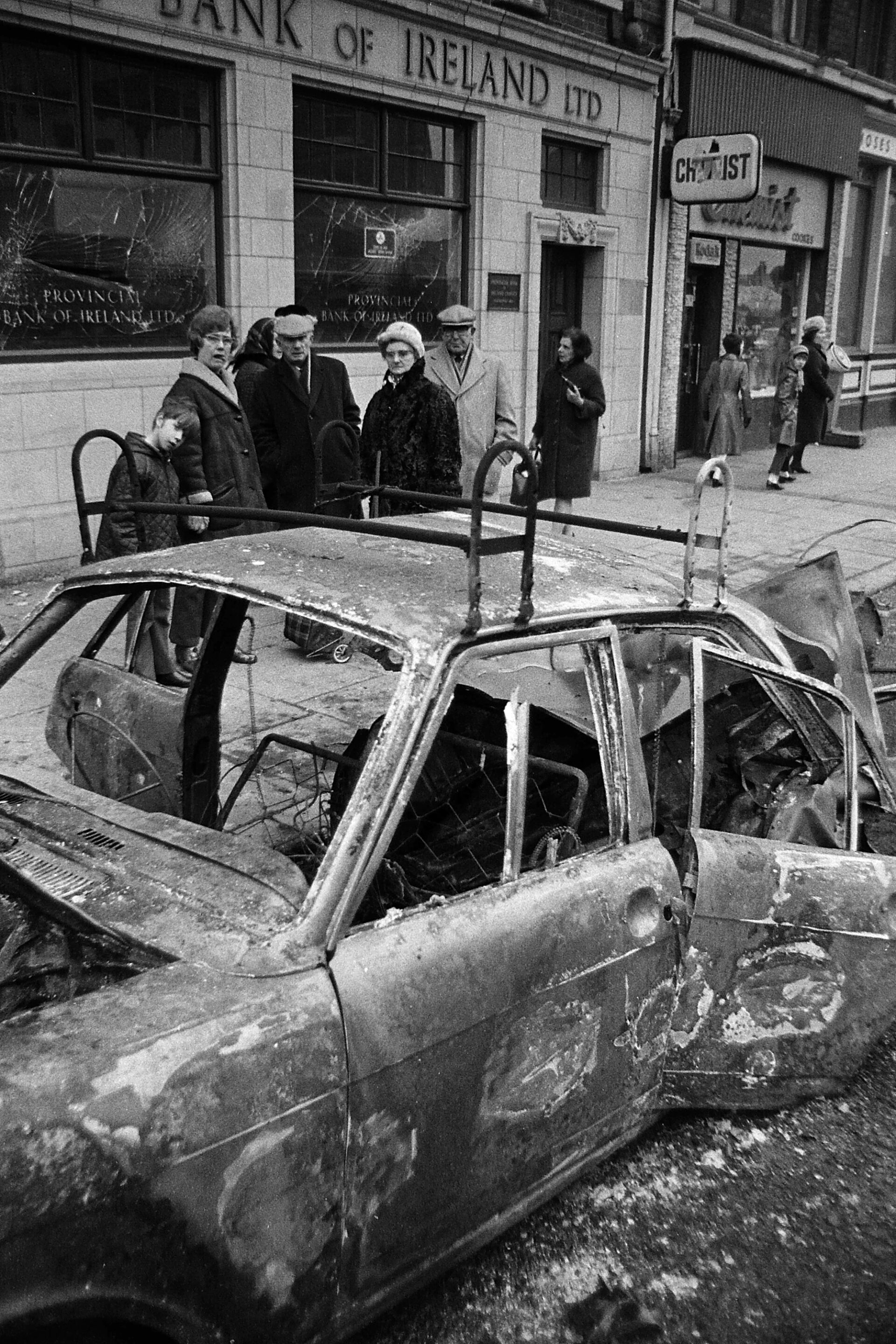Remnants of car bomb